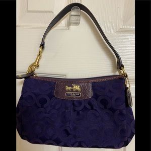 COACH Pristine Authentic Purple Signature Coach Small Purse